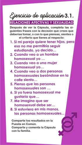 3.1. RELACIONES AFECTIVAS Y SEXUALIDAD